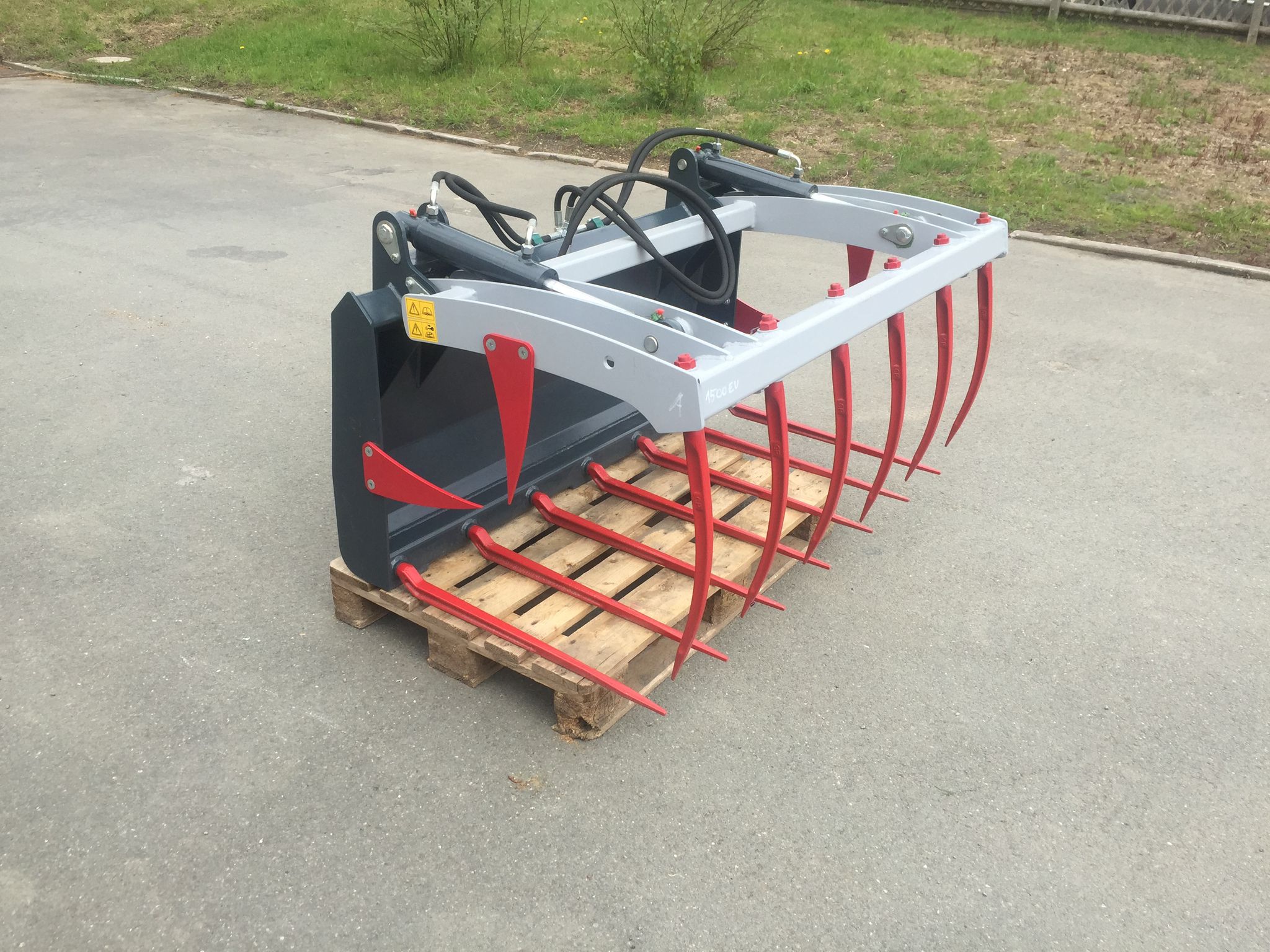 Krokodilgebiss-Sonarol 1,5m Euroaufnahme Mistzange Traktor Frontlader Hoflader