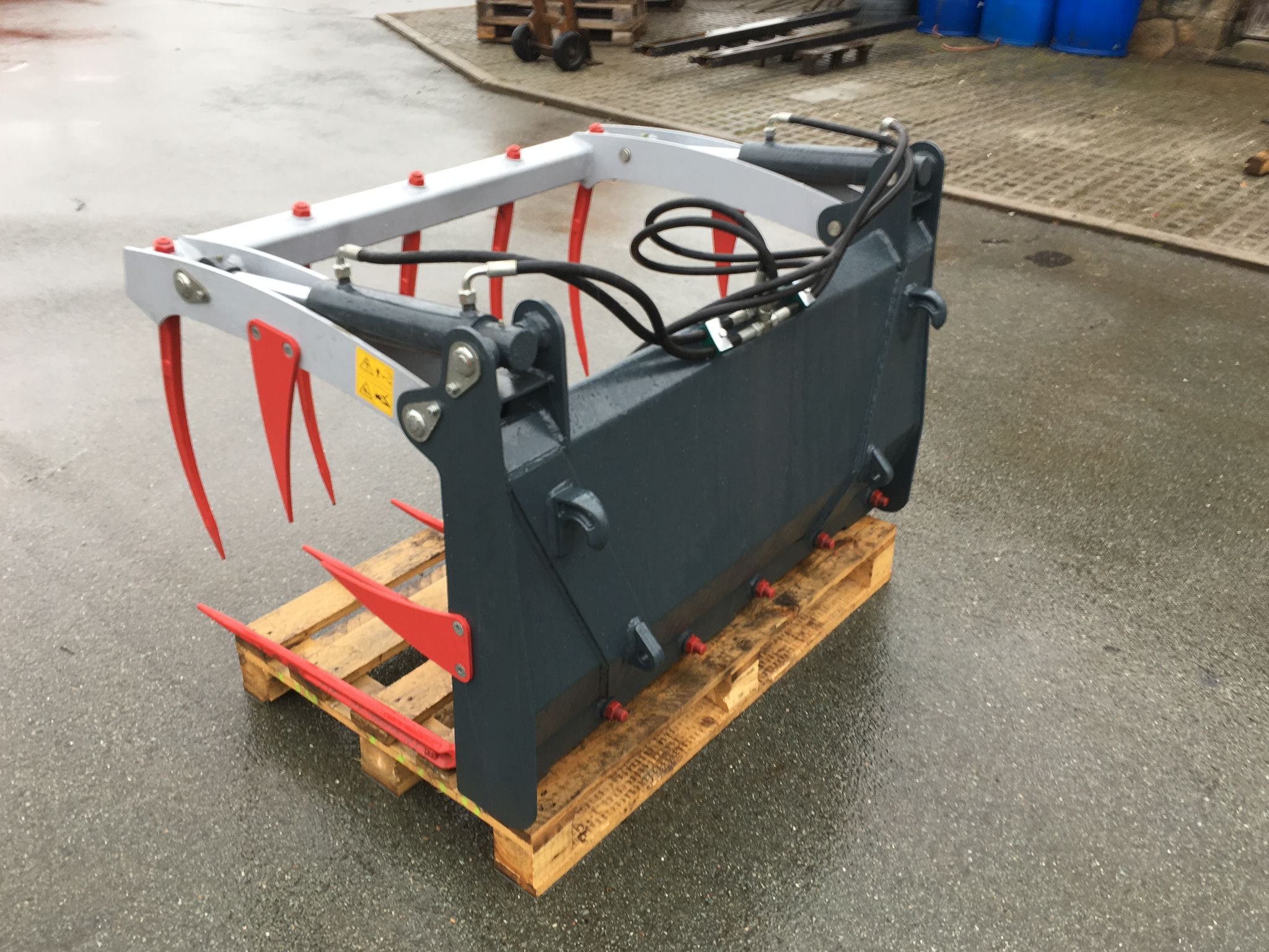 Krokodilgebiss-Sonarol 1,25m Euroaufnahme Mistzange Traktor Frontlader Hoflader