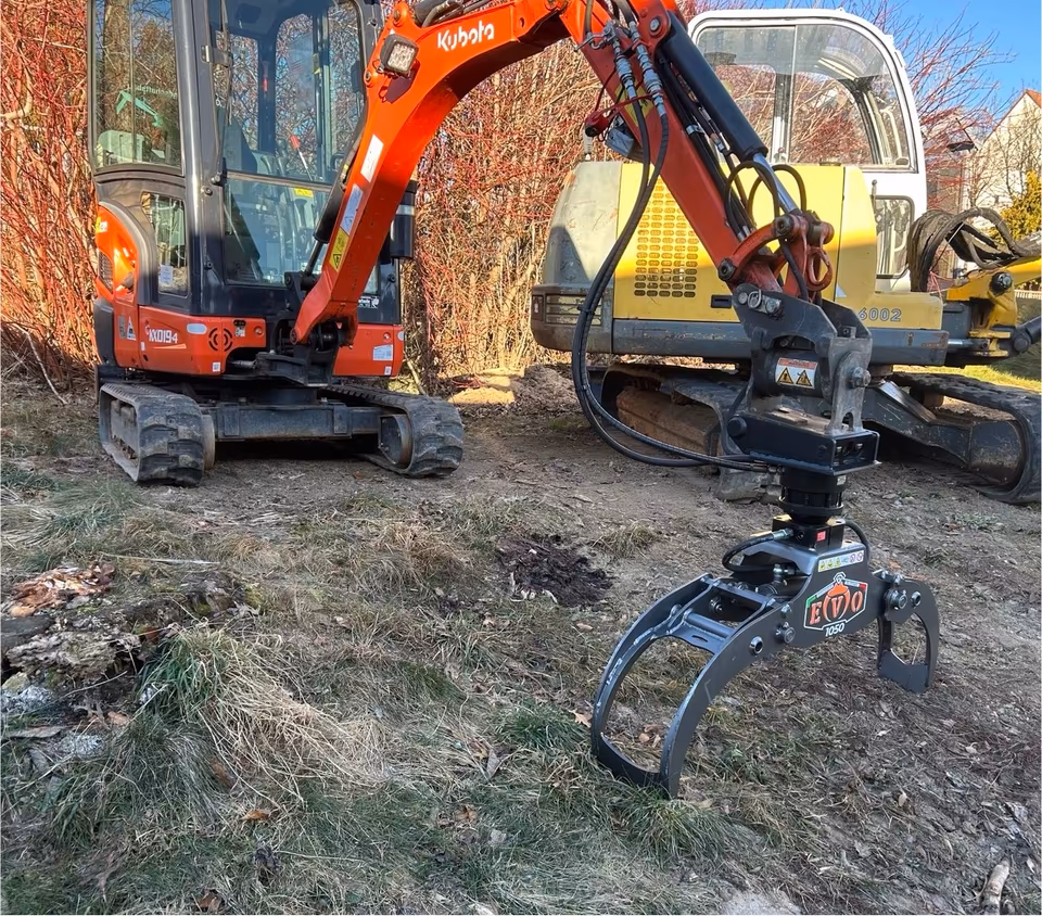 Holzgreifer Holzzange Bagger Rückewagen Forstzange Dalmasso