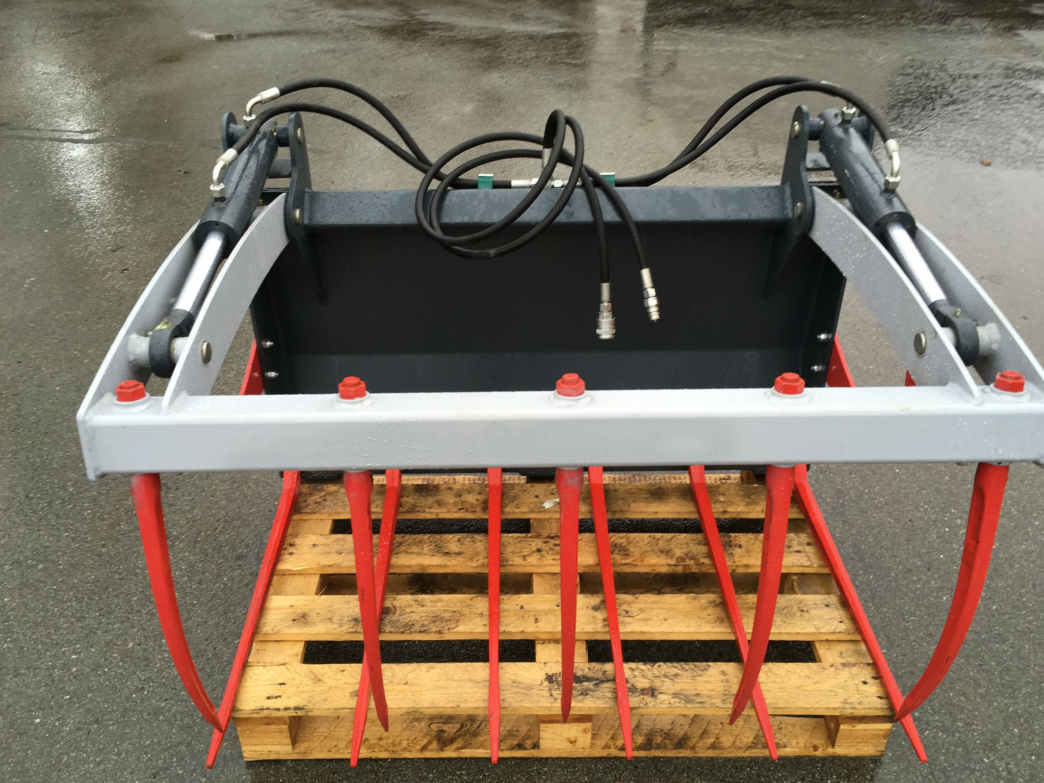 Krokodilgebiss-Sonarol 1,25m Euroaufnahme Mistzange Traktor Frontlader Hoflader